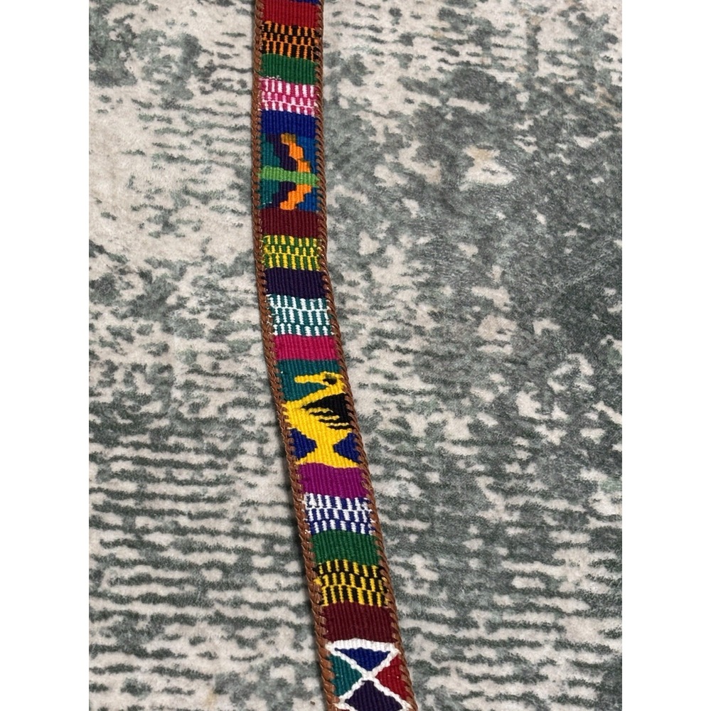 Bright Woven Quatamalian Belt Size 32 - Picture 2 of 6